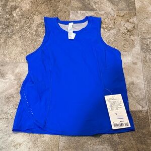 NWT lululemon Blue Women's Fold-Over Running Tank | Sz 6